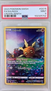 Solrock #GG15/GG70 PSA 9 Mint Holo Rare (Anglais)
