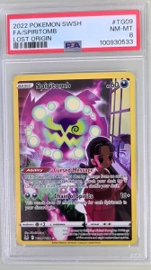 Spiritomb #TG09/TG30 PSA 8 Σχεδόν Άριστη Πλήρη Τέχνη (Αγγλικά)