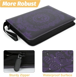 TCG Binder - Mapă de stocare cărți de joc TCG Premium 720 Double PU - Purple (720 carti) - Img 2