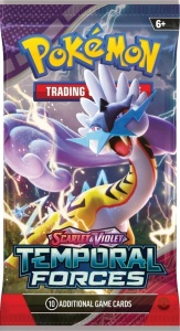 Πακέτο καρτών Pokémon TCG: Scarlet & Violet 5 Temporal Forces EN Εργοστασιακά σφραγισμένο πακέτο ενίσχυσης - 1 πακέτο ενίσχυσης