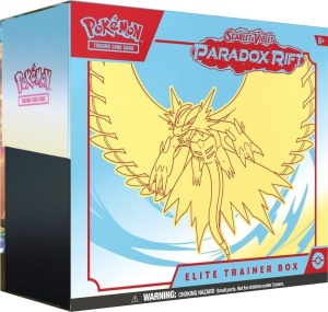 Σετ καρτών Pokémon TCG: Scarlet & Violet 4 Paradox Rift Roaring Moon Elite Trainer Box