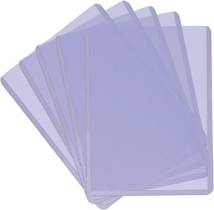 Комплект от 10 карти Toploaders TCG + меки калъфи 7,62 × 10,2 cm - Img 1
