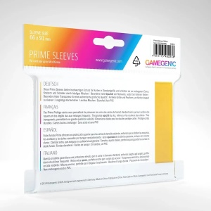 Комплект от 100 броя Gamegenic Prime калъфи за карти Pokemon TCG - жълти - Img 2
