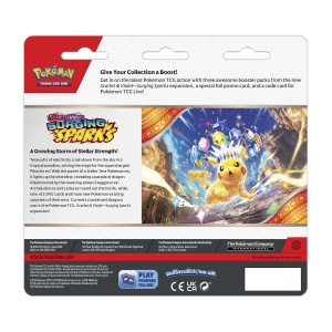 Комплект Pokémon TCG: Scarlet &amp; Violet 8 Surging Sparks 3 Pack Блистер - Zapdos Промо карта - Img 3