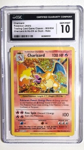 Charizard Holo #003/034 GGC 10 Gem Mint Holo - Pokémon (2023) Jeu de Cartes à Collectionner Classique (Anglais) (Copie 1)