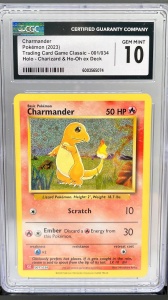 Charmander #001/034 GGC 10 Gem Mint Holo - Pokémon (2023) Trading Card Game Classic (Български)