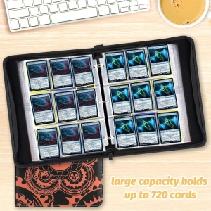 Pasta TCG Premium para 720 Cartas de Baralho - Cor Laranja (720 cartas) - Img 4