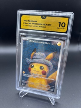 Pikachu With Grey Felt Hat #085 — GG 10 GEM MINT (Van Gogh Museum Promo, 2023)