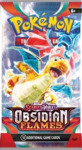 Pokémon Scarlet & Violet 3 Obsidian Flames - 1 бустерна опаковка фабрично запечатана - Img 2