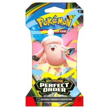 Pokémon TCG: Mega Evolução - Ordem Perfeita Pacote de Reforço com Protetores Ordem Perfeita (10 Cartas) - Img 2