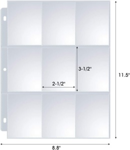 Satz von 36 Pokemon TCG Binder Sooez Pokemon Sheets - 9 Taschen, 648 Karten, für 3 Binder mit 3 Ringen - Img 6
