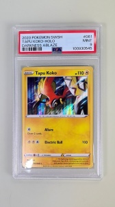 Tapu Koko Holo #061/189 Holo Rare (Αγγλικά) PSA 9 MINT - Img 2
