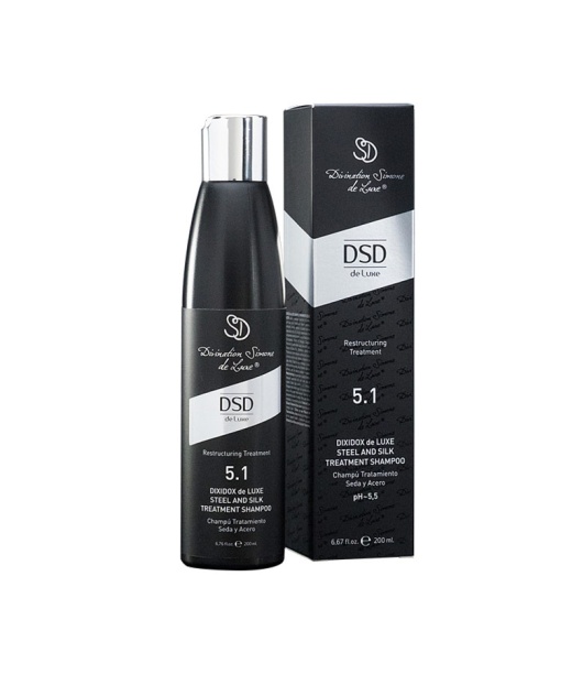 DSD de Luxe 5.1 Dixidox de Luxe Shampoo Trattante Acciaio e Seta - Sampon catifelizzare si fortifica 200 ml
