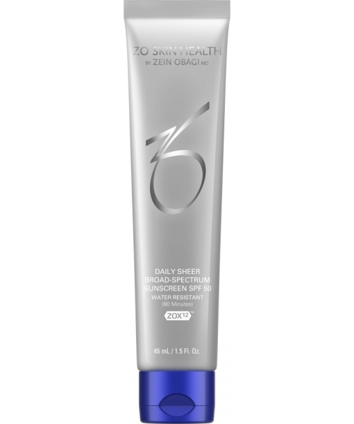 ZO SKIN HEALTH Daily Sheer Broad Spectrum 45 ml - Non-greasy, fast-drying sunscreen cream with SPF50