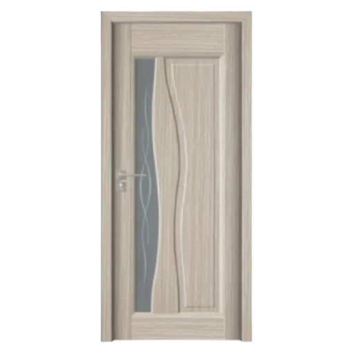 Novo Doors ND05 beltéri ajtó MDF-ből tömörfa kerettel, szürke színben a prémium luxus kategóriából