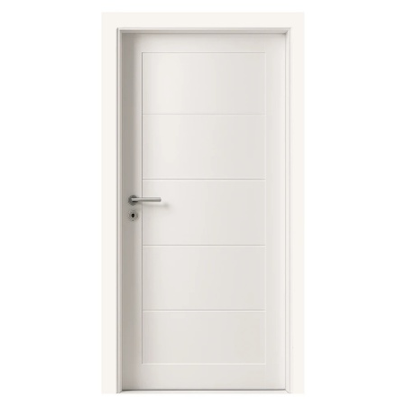 Novo Doors NDF01 LUX PREMIUM SOFT TOUCH MDF beltéri ajtó, masszív fa kerettel, TELJES KÉSZLET, 10 CM-ES ÁLLÍTHATÓ TOKKAL, mindkét oldalon peremező panellel