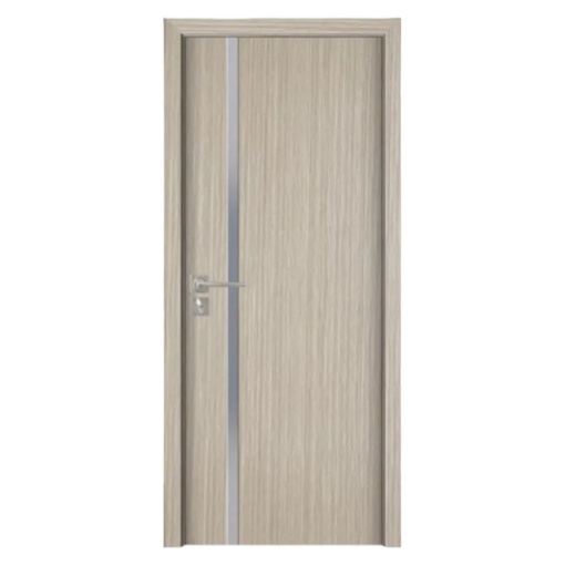Novo Doors ND04 beltéri ajtó MDF-ből tömör fa kerettel, szürke színben a prémium luxus kategóriából