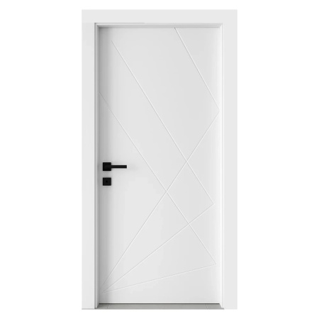 Novo Doors NDF06 LUX PREMIUM SOFT TOUCH MDF beltéri ajtó, masszív fa kerettel, TELJES KÉSZLET, 10 CM-ES ÁLLÍTHATÓ TOKKAL, mindkét oldalon peremező panellel