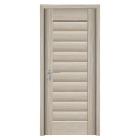Usa de interior din MDF cu cadru din lemn masiv Novo Doors ND01 de culoare Gri