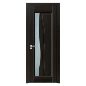 Usa de interior din MDF cu cadru din lemn masiv Novo Doors ND07 de culoare Gri