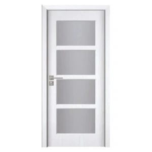 Usa de interior din MDF cu cadru din lemn masiv Novo Doors ND317 de culoare Alba