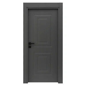 Usa de interior din MDF cu cadru din lemn masiv Novo Doors NDF22 LUX PREMIUM SOFT-TOUCH de culoare Gri antracit