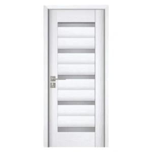 MDF beltéri ajtó Novo Doors ND02 LUX PREMIUM, tömörfa keret, komplett készlet, 10 cm-es állítható tok tartozék, takaróléc mindkét oldalon
