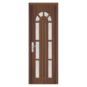 Usa de interior din MDF cu cadru din lemn masiv Novo Doors ND108 de culoare Nuc