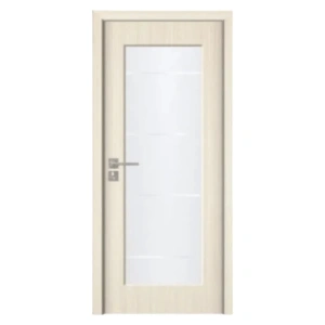 Usa de interior din MDF cu cadru din lemn masiv Novo Doors ND110-1 de culoare Gri