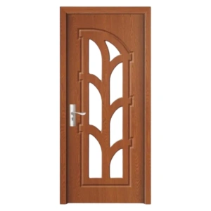 Usa de interior din MDF cu cadru din lemn masiv Novo Doors ND308 de culoare Nuc