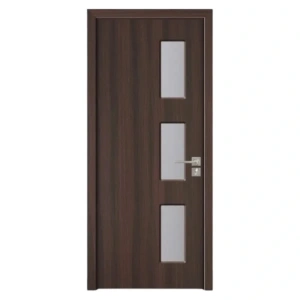 Usa de interior din MDF cu cadru din lemn masiv Novo Doors ND316 de culoare Gri