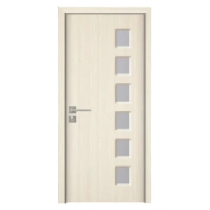 Usa de interior din MDF cu cadru din lemn masiv Novo Doors ND319 de culoare Gri