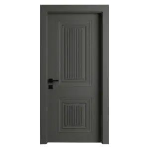 Usa de interior din MDF cu cadru din lemn masiv Novo Doors NDF23 LUX PREMIUM SOFT-TOUCH de culoare Gri antracit