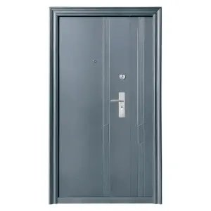 Usa metalica dubla de exterior Novo Doors ND43D, de culoare Gri Antracit, cu deschidere pe Stanga