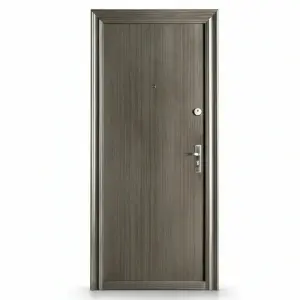 Usa metalica de exterior Novo Doors ND7003  de culoare Gri antracit granit cu deschidere pe Stanga
