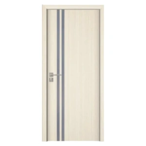 Usa de interior din MDF cu cadru din lemn masiv Novo Doors ND08 de culoare Gri