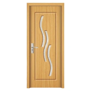 Usa de interior din MDF cu cadru din lemn masiv Novo Doors ND14 de culoare Nuc