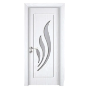 Usa de interior din MDF cu cadru din lemn masiv Novo Doors ND310 de culoare Alba