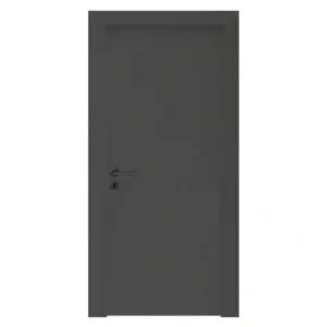 Usa de interior din MDF cu cadru din lemn masiv Novo Doors NDF06 LUX PREMIUM SOFT-TOUCH de culoare Gri antracit