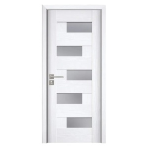 Novo Doors ND05 beltéri ajtó MDF-ből tömör fa kerettel, fehér szín a prémium luxus kategóriából