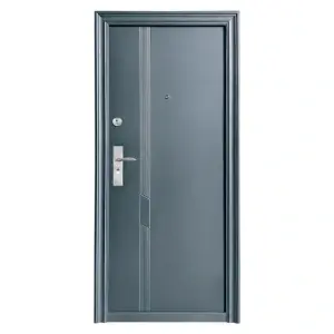 Usa metalica de exterior Novo Doors ND43, de culoare Gri Antracit, cu deschidere pe Dreapta