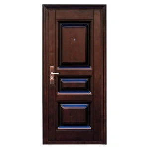 Usa metalica de exterior Novo Doors ND5001S  de culoare Maron lovitura de ciocan cu deschidere pe Dreapta