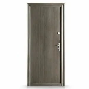 Usa metalica de exterior Novo Doors ND7003  de culoare Gri antracit granit cu deschidere pe Stanga