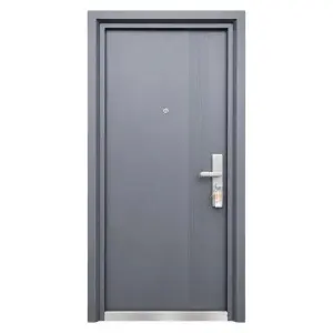 Usa metalica de exterior pentru casa si apartament Novo Doors ND7006 de culoare Gri Antracit cu deschidere pe Stanga