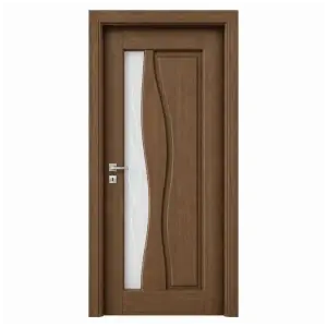 Usa de interior din MDF cu cadru din lemn masiv Novo Doors ND07 de culoare Stejar Auriu