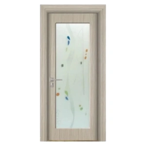 Usa de interior din MDF cu cadru din lemn masiv Novo Doors ND110 de culoare Gri