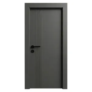 Usa de interior din MDF cu cadru din lemn masiv Novo Doors NDF65 LUX PREMIUM SOFT-TOUCH de culoare Gri antracit