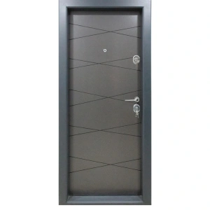 Usa metalica de apartament Novo Doors NDS310 de culoare Gri antracit cu deschidere pe Stanga