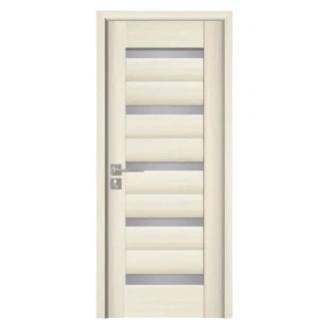 Usa de interior din MDF cu cadru din lemn masiv Novo Doors ND02 de culoare Gri