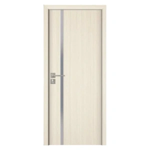 Usa de interior din MDF cu cadru din lemn masiv Novo Doors ND04 de culoare Gri